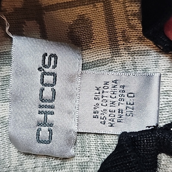 Chicos Hooded Zip Up Sweater Chicos Sz 0  (4) - Picture 14 of 15